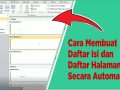 Cara Membuat Daftar Isi dan Daftar Halaman Secara Automatis